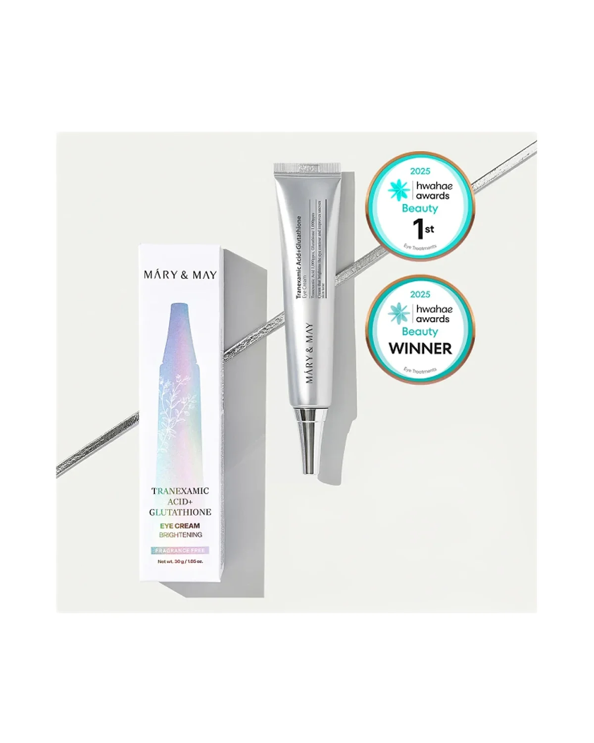 MARY & MAY Tranexamic Acid + Glutathione Eye Cream 30 ml 30 ml