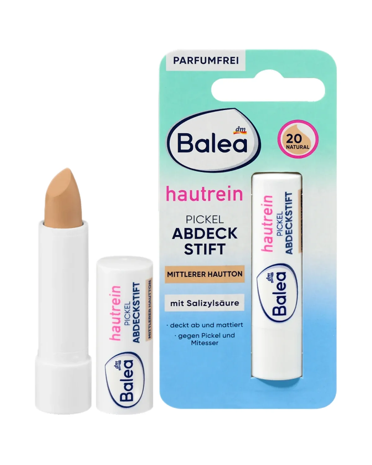 Balea Hautrein Blemish Concealer Stick 4.5 g 20 Mittlerer Hautton